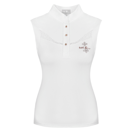 Fair Play CECILE Sleeveless Competition Shirt Rosegold, White