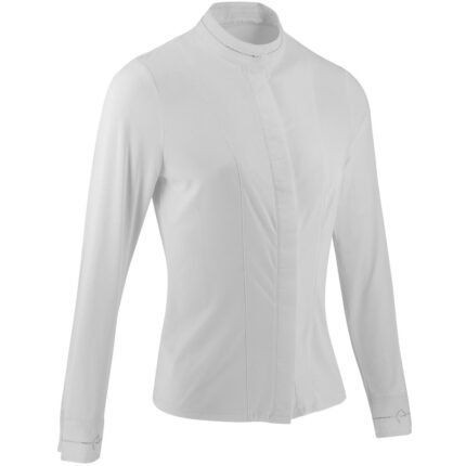 Equithéme Julia Ladies Long Sleeve Show Shirt, White
